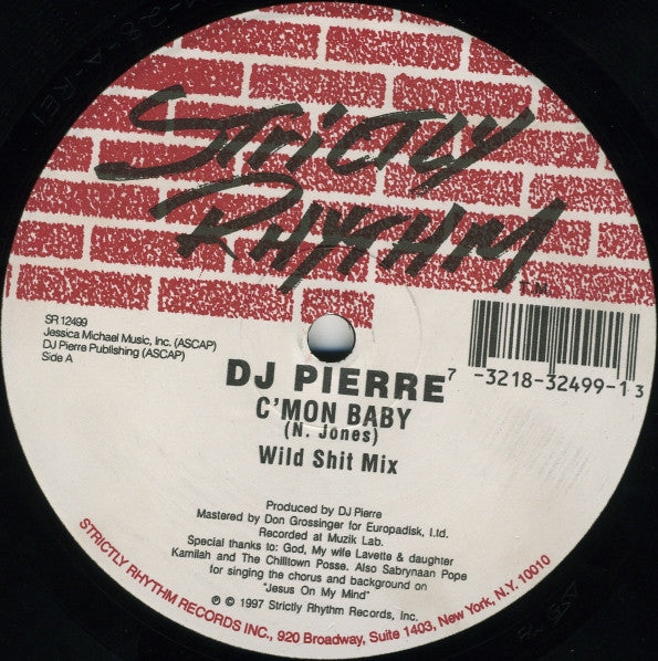DJ Pierre : C'Mon Baby (12")