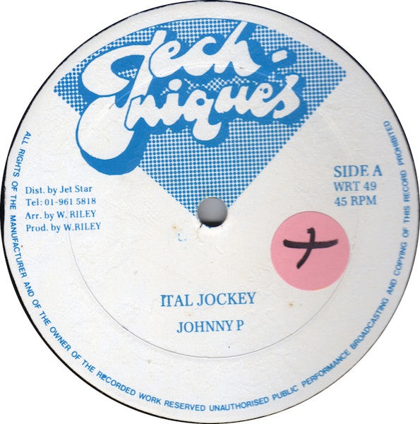 Johnny P / Lahoo And Pablo D : Ital Jockey / Know Yu Friend (12")