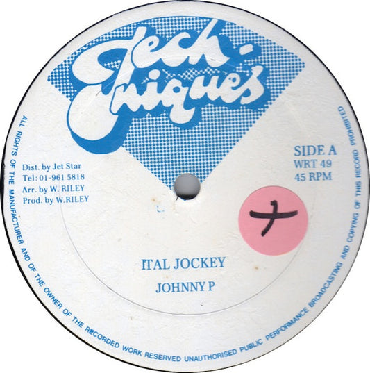 Johnny P / Lahoo And Pablo D : Ital Jockey / Know Yu Friend (12")