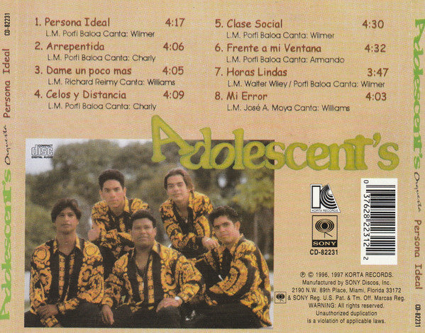Adolescent's Orquesta : Persona Ideal (CD, Album)