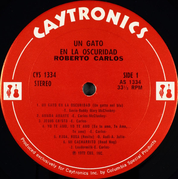 Roberto Carlos : Un Gato En La Obscuridad (LP, Comp)