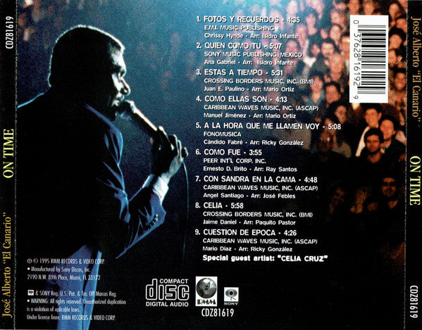 José Alberto 'El Canario' : On Time (CD, Album, RE)