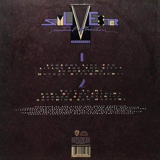 Sylvester - Mutual Attraction vinyl record, LP (Near Mint (NM or M-)) | Lulo Records