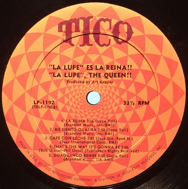 La Lupe : La Lupe Es La Reina / La Lupe The Queen (LP, Album, Mono)