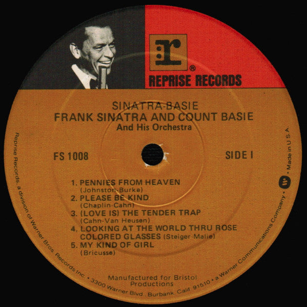 Frank Sinatra - Count Basie : Sinatra - Basie (LP, Album, RE, Spe)