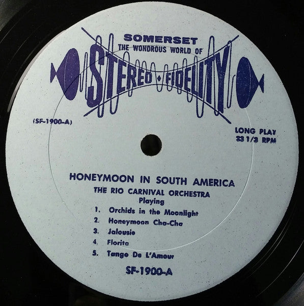 The Rio Carnival Orchestra : Honeymoon In South America (LP, Album)
