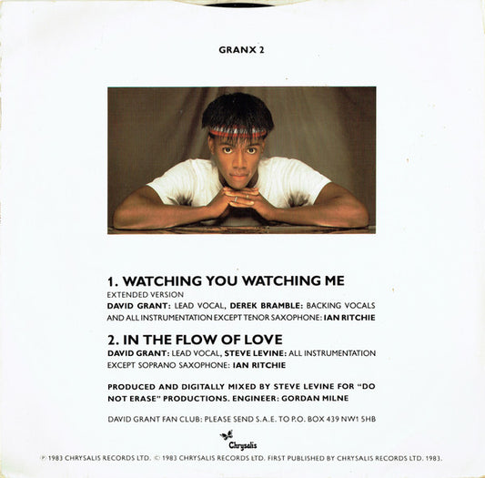 David Grant - Watching You Watching Me (Extended Version) vinyl record, 12" (Near Mint (NM or M-)) | Lulo Records
