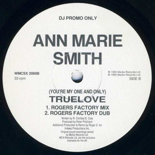 Ann-Marie Smith : (You're My One And Only) True Love (12", Promo)