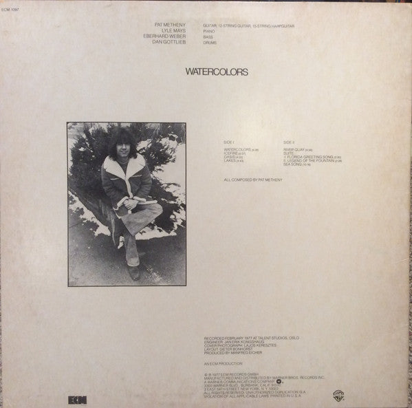 Pat Metheny : Watercolors (LP, Album, RE)