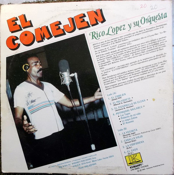 Rico López Y Su Orquesta : Sigamos Haciendo La Fiesta Con Rico López Y Su Orquesta (LP)