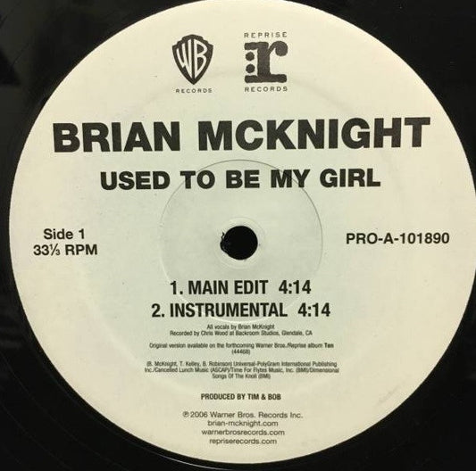Brian McKnight : Used To Be My Girl (12", Promo)