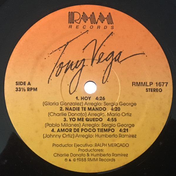 Tony Vega : ¡Yo Me Quedo! (LP, Album)
