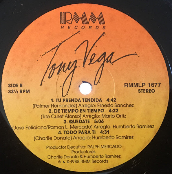 Tony Vega : ¡Yo Me Quedo! (LP, Album)