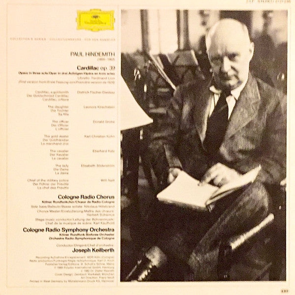 Paul Hindemith, Dietrich Fischer-Dieskau, Leonore Kirschstein, Donald Grobe, Karl Kohn, Kölner Rundfunk-Sinfonie-Orchester And Kölner Rundfunkchor, Joseph Keilberth : Cardillac (2xLP, RE, Gat)
