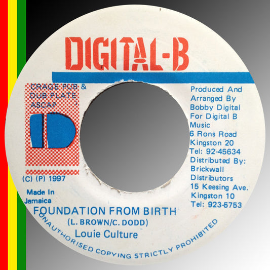 Louie Culture : Foundation From Birth (7")