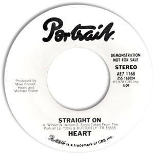 Heart : Straight On  (7", Promo)