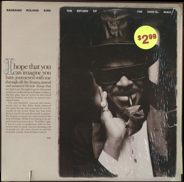 Rahsaan Roland Kirk* : The Return Of The 5000 Lb. Man (LP, Album)