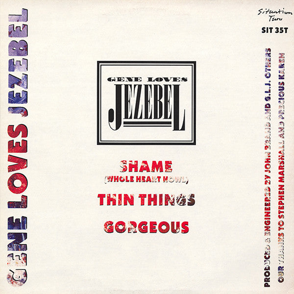 Gene Loves Jezebel : Shame (12")