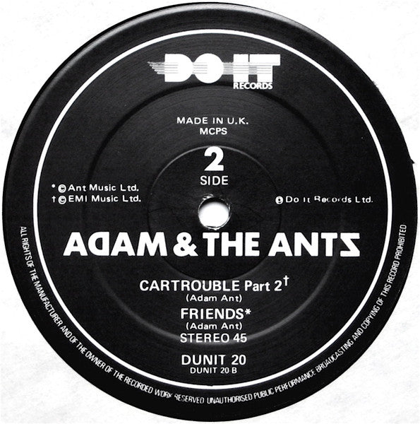 Adam And The Ants : Antmusic EP (12", EP)
