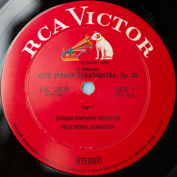 Fritz Reiner, Chicago Symphony Orchestra, Richard Strauss : Also Sprach Zarathustra (LP, Album, RP)