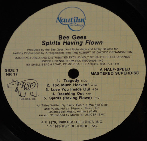 Bee Gees : Spirits Having Flown (LP, Album)
