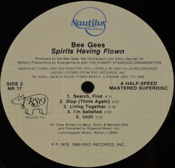 Bee Gees : Spirits Having Flown (LP, Album)