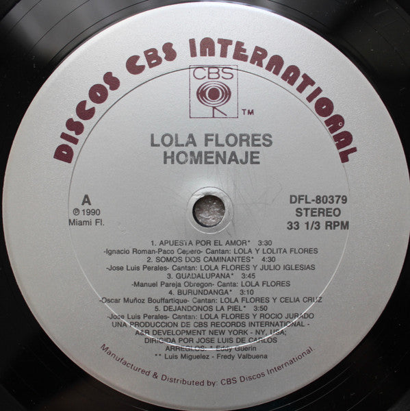 Lola Flores : Homenaje (LP, Album)