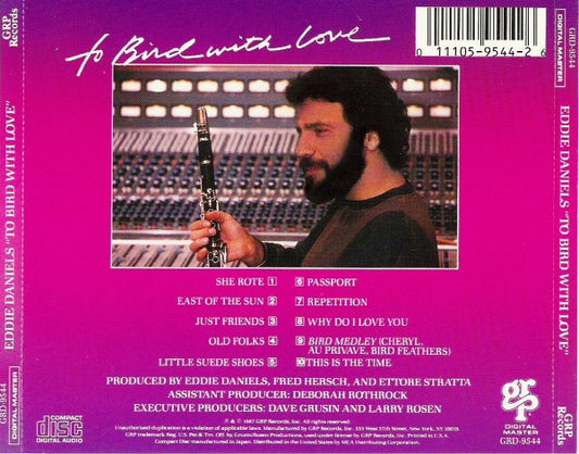 Eddie Daniels - To Bird With Love vinyl record, CD (Mint (M)) | Lulo Records