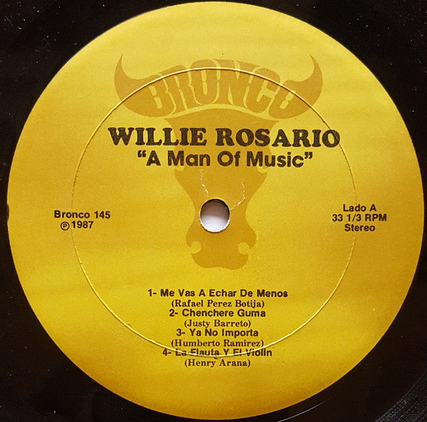 Willie Rosario : A Man Of Music (LP, Album)
