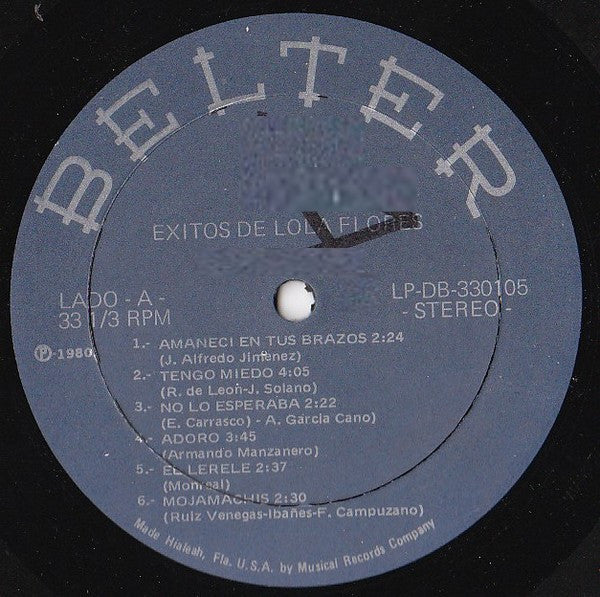 Lola Flores : Exitos De  (LP, Comp)