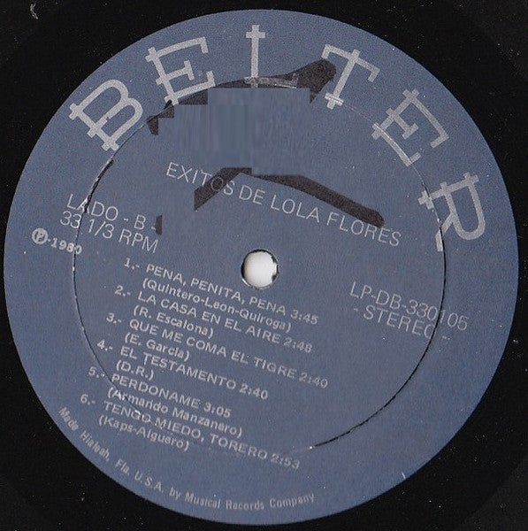 Lola Flores : Exitos De  (LP, Comp)