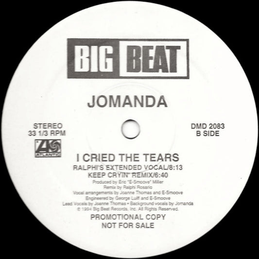 Jomanda - I Cried The Tears vinyl record, 12" (Very Good Plus (VG+)) | Lulo Records