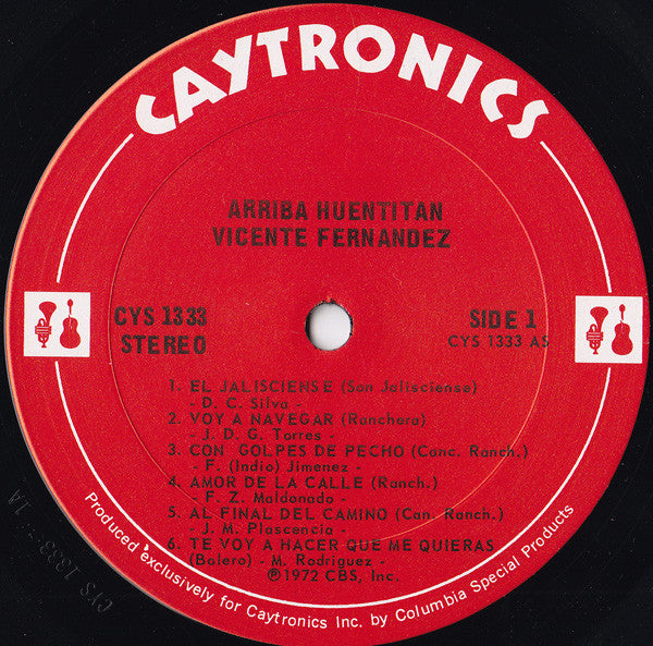 Vicente Fernàndez* : ¡Arriba Huentitàn! (LP, Album)