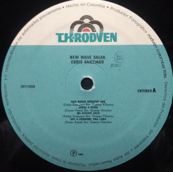 Eddie Santiago : New Wave Salsa (LP, Album)