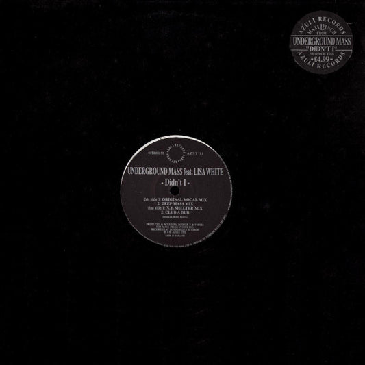 Underground Mass Feat. Lisa White : Didn't I (12")