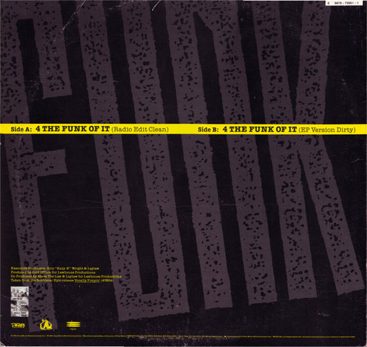 Above The Law - 4 The Funk Of It vinyl record, 12" (Near Mint (NM or M-)) | Lulo Records