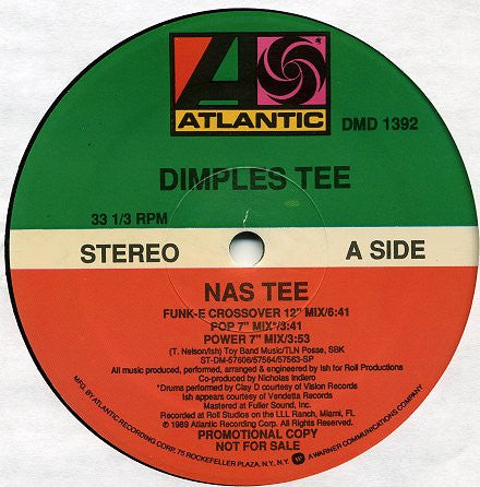 Dimples Tee : Nas Tee (12", Promo)
