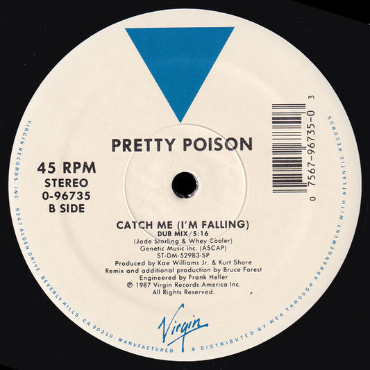 Pretty Poison - Catch Me (I'm Falling) [Spanish Ultimix] vinyl record, 12" (Very Good Plus (VG+)) | Lulo Records