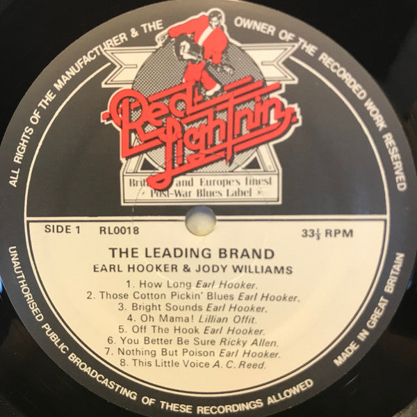 Earl Hooker / Jody Williams : The Leading Brand  (LP, Comp)