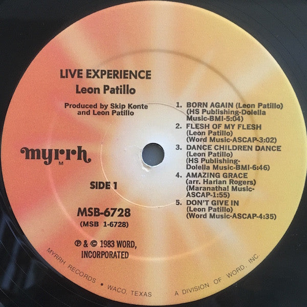 Leon Patillo : Live Experience (LP, Album)