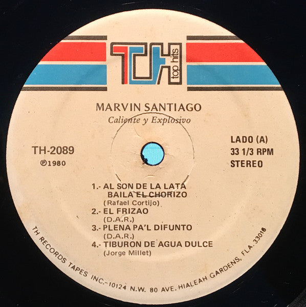 Marvin Santiago : Caliente Y Explosivo! (LP, Album)