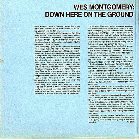 Wes Montgomery - Down Here On The Ground vinyl record, LP (Near Mint (NM or M-)) | Lulo Records