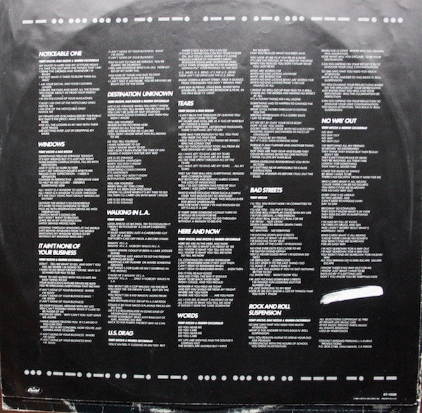 Missing Persons : Spring Session M (LP, Album, Club)