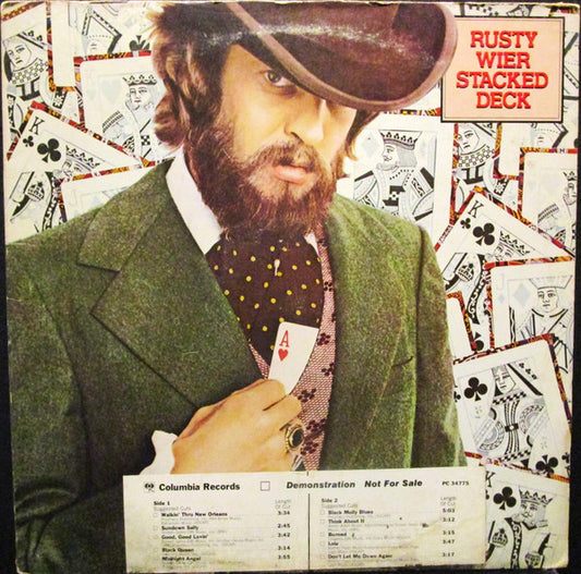 Rusty Wier : Stacked Deck (LP, Album, Promo)