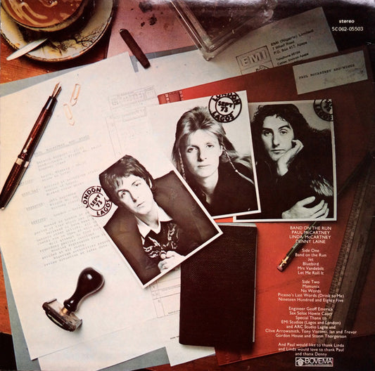 Wings - Band On The Run vinyl record, LP (Mint (M)) | Lulo Records