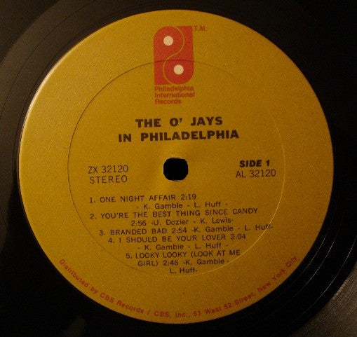 The O'Jays : In Philadelphia (LP, Album, RE)