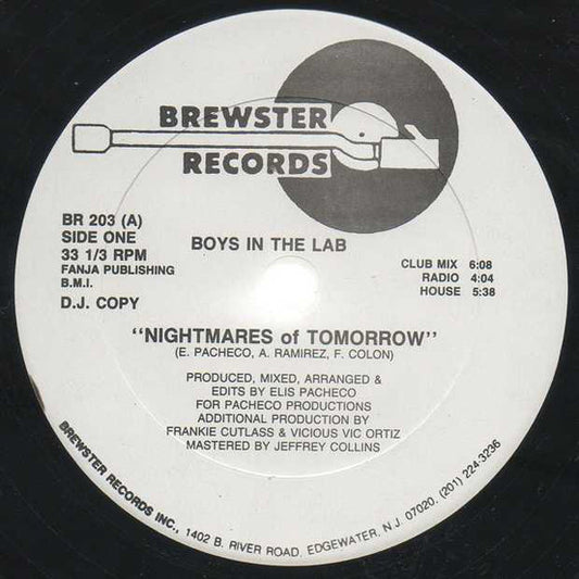 Boyz In The Lab : Nightmares Of Tomorrow (12", Promo)
