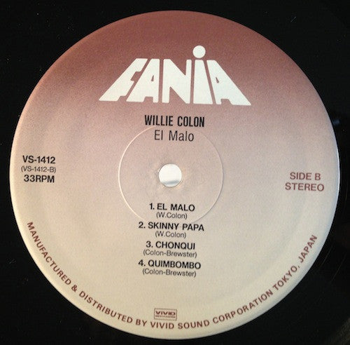 Willie Colon* : El Malo (LP, Album, RE)