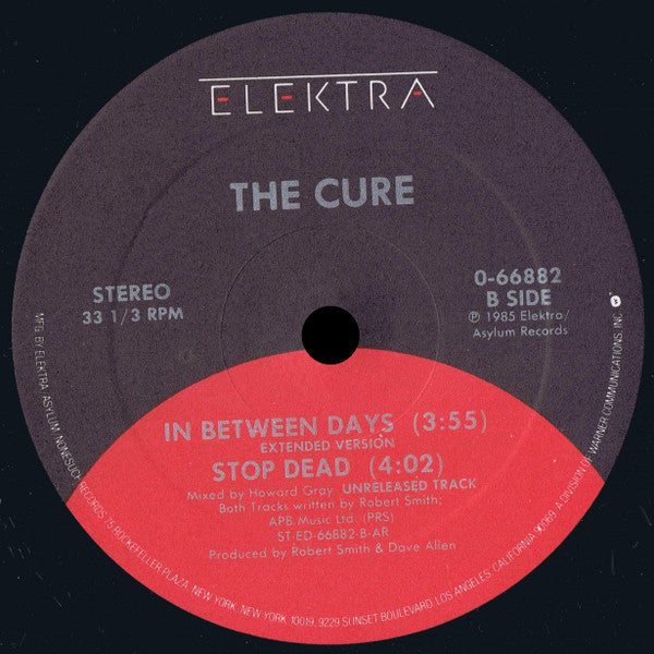The Cure : In Between Days (12", Single, Red)