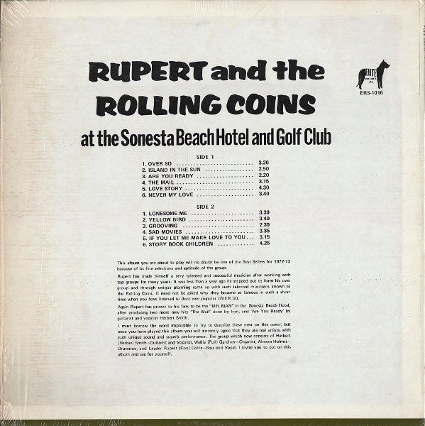 Rupert And The Rolling Coins : At The Sonesta Beach Hotel And Golf Club (LP, Album)